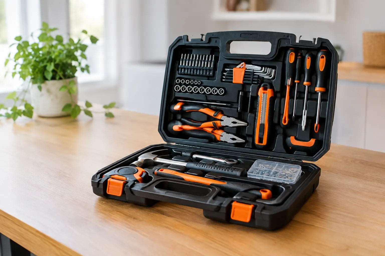 Review compacte gereedschapskoffer thuis