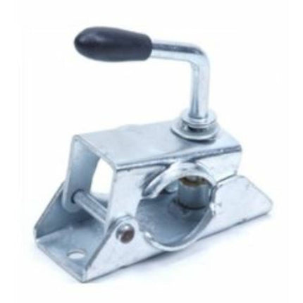 Neuswielklem 48 mm, roestvrij staal, voor trailers en caravans.