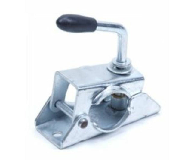Neuswielklem 48 mm, roestvrij staal, voor trailers en caravans.