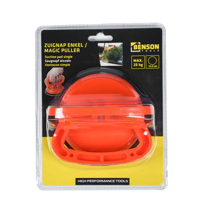 Zuignap Enkel Magic Puller, 25 kg draagvermogen, ideaal voor glas & auto.