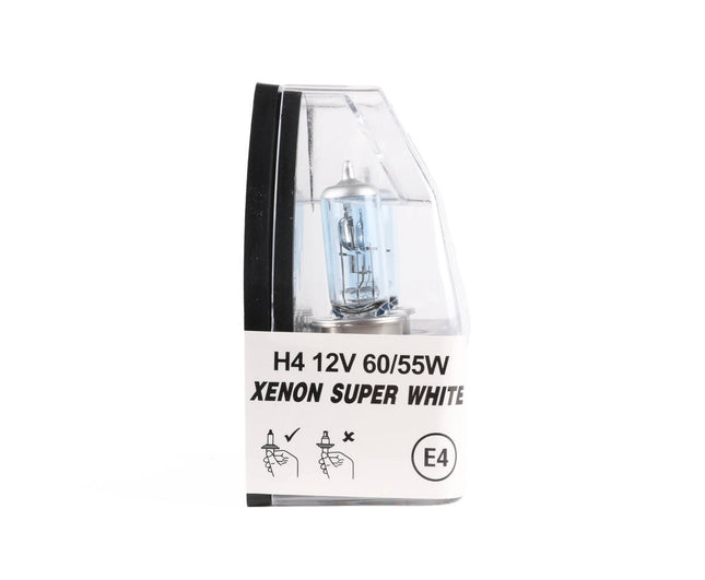 Autolamp H4 12V 60/55W Xenon Super White - Helder Wit Licht, Set van 2