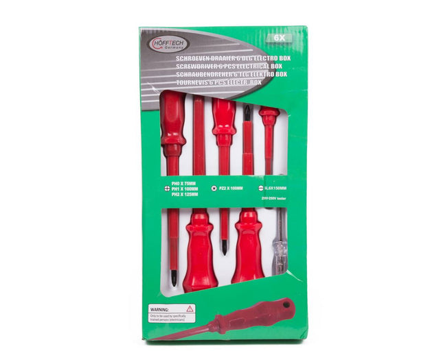 6-teiliges isoliertes Schraubendreher-Set, sicher bis 1000 V, magnetisch