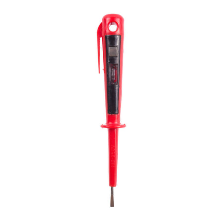 Spannungsprüfer 150 mm, misst 100-250 V, ideal für Elektroarbeiten.
