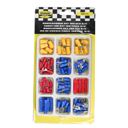 Kabelschoenset 100 dlg - Koperen connectors voor auto & apparaten