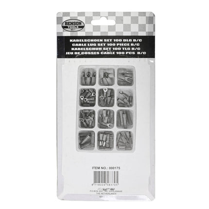 Kabelschoenset 100 dlg - Koperen connectors voor auto & apparaten