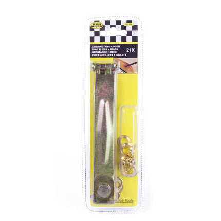 Zeilringtang Set Ø10mm voor Tenten en Zeilen, Incl. 100 Ogen