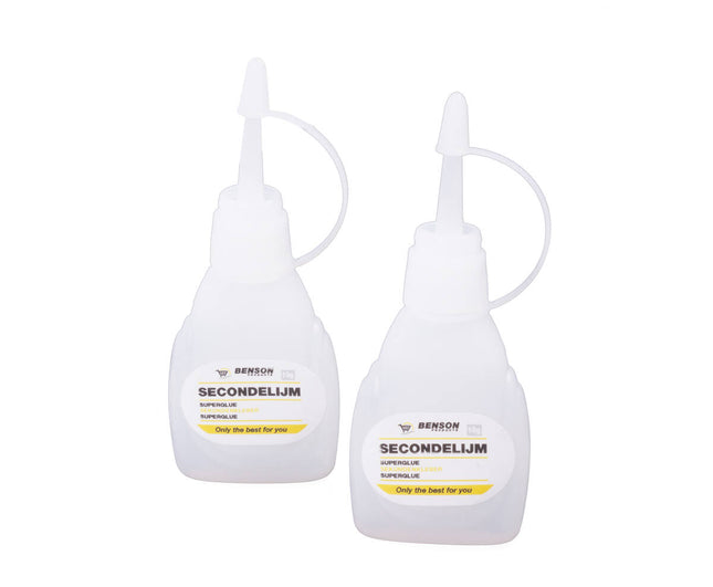 Secondelijm 2x10g - Snelle hechting voor kleine reparaties.