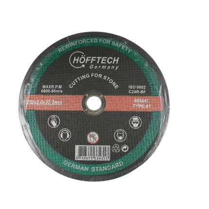 Doorslijpschijf Steen ø230x2.0mm voor Haakse Slijpers 22.2mm Asgat