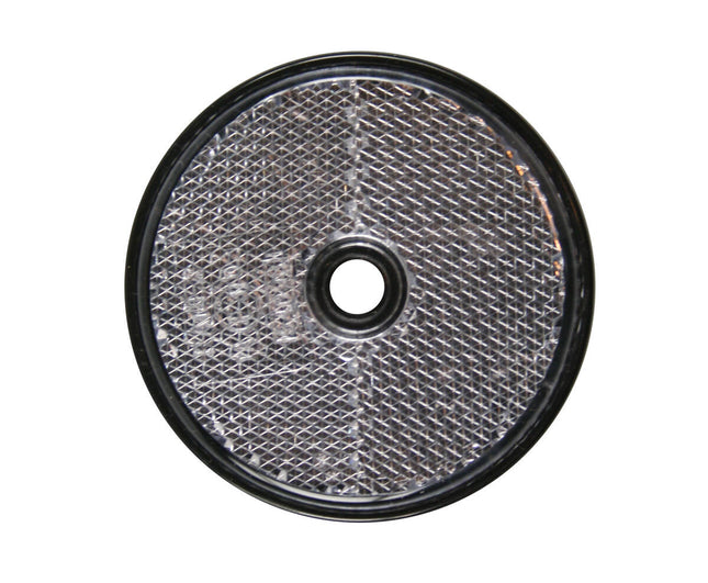 Witte Ronde Reflector 60mm met Gat E4 voor Voertuigveiligheid
