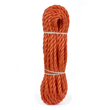 Touw 8mm x 10m Oranje, 960kg breekkracht voor kamperen en ladingen.