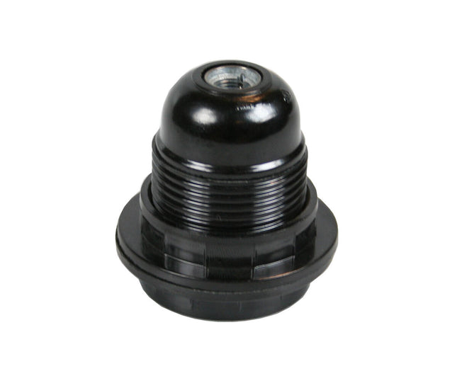 Fitting E27 met Kraag en Ring, voor LED- en Halogeenlampen.