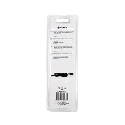 Recordersnoer 1.5m 220V, Eurostekker, Voor Laptops & Radio's