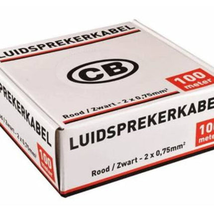 Lautsprecherkabel 2x0,75 Rot/Schwarz - Für reine Audioverbindungen