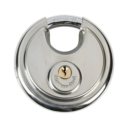 Hangslot 90 mm RVS - Weerbestendig, Incl. 2 Sleutels, Voor Poorten