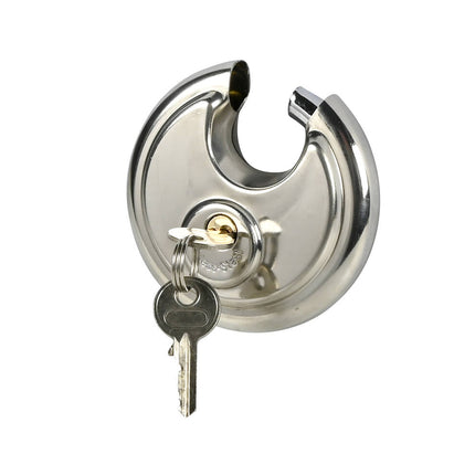 Hangslot 90 mm RVS - Weerbestendig, Incl. 2 Sleutels, Voor Poorten