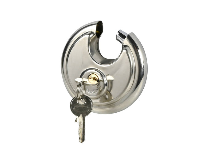 Hangslot 90 mm RVS - Weerbestendig, Incl. 2 Sleutels, Voor Poorten