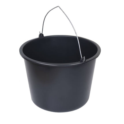 Bouwemmer 12L, Slagvast Kunststof, Ideaal voor Cement en Puin Transport.