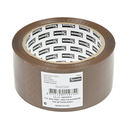 Bruine Dozentape 66m x 48mm: Sterk voor Verhuisdozen en Pakketten