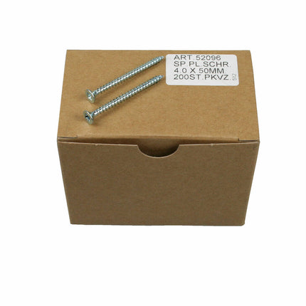 Spaanplaatschroef 4.0 x 50 mm - Voor Spaanplaat en MDF Montage