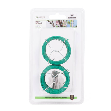 Binddraad Groen 0.7mm x 50m, 2 Stuks, Perfect voor Plantenbinden