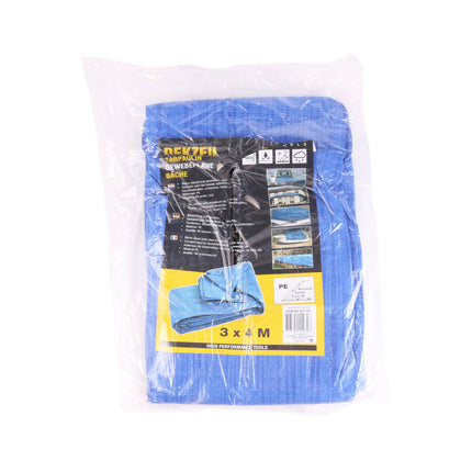 Blauw Dekzeil 3x4m - Waterdicht en Stevig voor Tuin en Camping