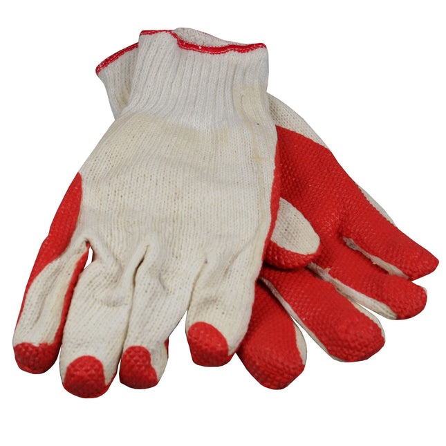 Werkhandschoen prevent oranje – Maat Universeel, Kleur Beige met oranje coating