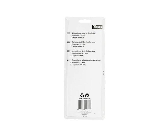 Lijmpatronen ø7.2x200mm, 15 stuks - Voor precisiewerk en knutselen