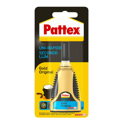 Pattex Secondelijm Gold 3g - Hecht Hout, Metaal, Keramiek Snel