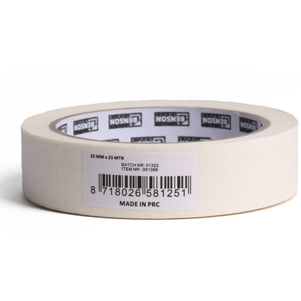 Afplaktape 25mm x 25m - Ideaal voor Strakke Schilderlijnen