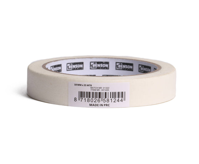 Abklebeband 18 mm x 25 m, ideal für saubere Farbkanten!
