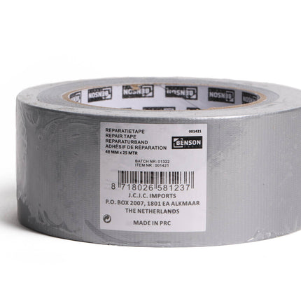 Reparatietape 25m Grijs - Waterbestendig, Sterke Hechting, Voor Metaal