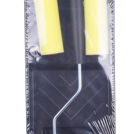 Lakset 4 dlg 10 cm middel – Rollers van sponsmateriaal Ø 4 cm x 10,2 cm, 4 cm, 10,2 cm