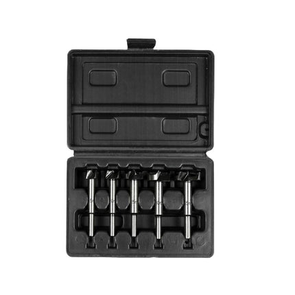 Forstnerboor Set 5 dlg: Precise gaten in hout, 15-35 mm bitmaten.