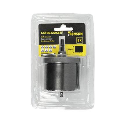 Gatenzaagset 8-delig Ø26-63mm - Voor Hout en Gipsplaten Boren