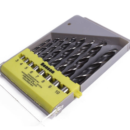 8-delige Houtborenset 3-10mm met Snelspancompatibiliteit in Cassette