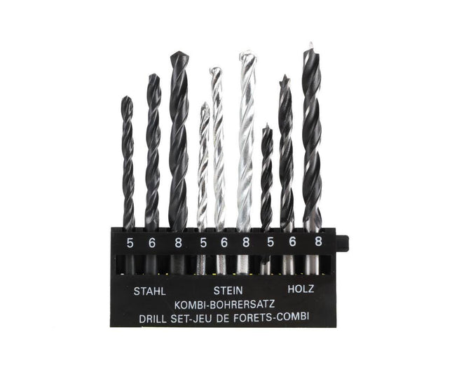 9-Delige Boorset: 5mm, 6mm, 8mm voor Hout, Metaal, Steen