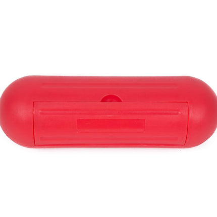 Rode Stekkersafe Box: Spatwaterdicht, Geschikt Voor Buiten, 21x6.5x7cm