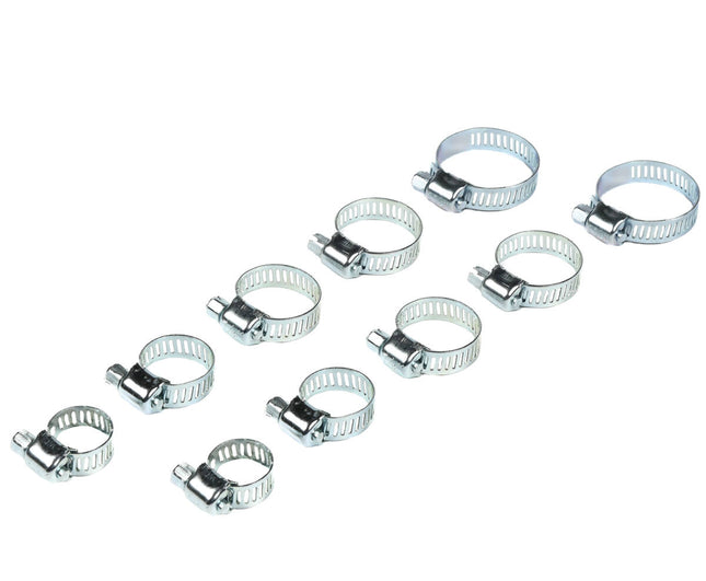 Slangklemmen Set 10 dlg - 5 maten, ideaal voor water- en luchtslangen