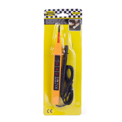 Spanningszoeker LED 3-in-1, 110-380V, 900mm kabel, detecteert spanning.