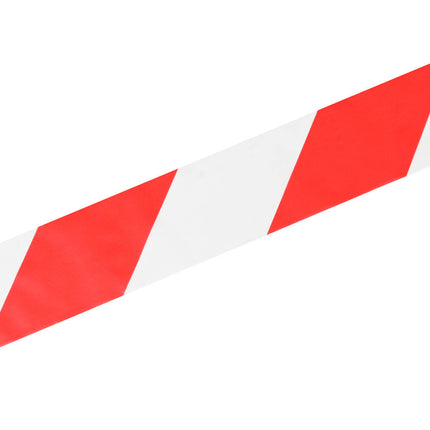 Rood/Wit Afzetlint 50m - Markeer Gebieden, 48mm Breed, Weerbestendig