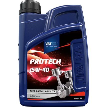 Vatoil 15W-40 Motorolie 1L: Bescherming tegen slijtage & oxidatie.
