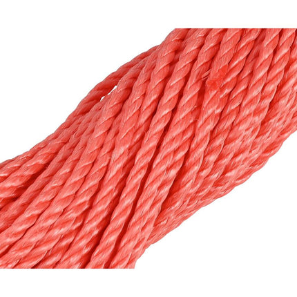 4mm x 25m Oranje Polypropyleen Touw, 175kg MBL, Ideaal voor Camping