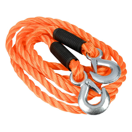 Sleepkabel 3 Ton Oranje, 3.5m, 18mm, met Veiligheidshaken voor Auto's