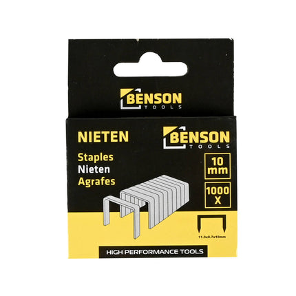 Nieten 10mm x 0,7mm - 1000 stuks, perfect voor textiel & posters