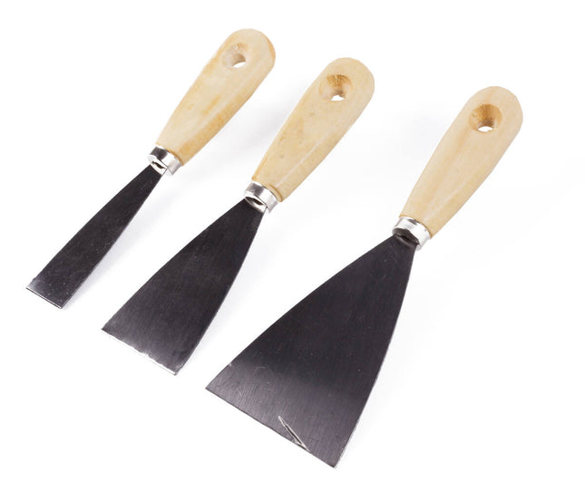 Plamuurmessenset 3 dlg - 30/50/80mm voor vulstoffen en verf