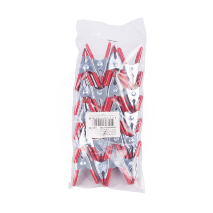 20x Zeilklem Mini 5cm, Staal/Kunststof, 2cm Bek - Ideaal voor Marktkraam