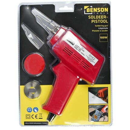 Soldeerpistool 100W: Solderen & graveren, incl. accessoires set