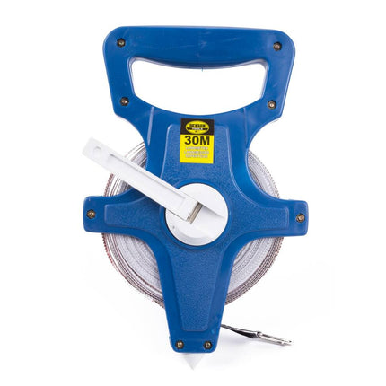 Landmeter 30m Glasfiber - Nauwkeurige Afstandmeting Tuin/Bouwplaats