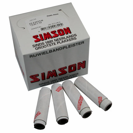 Simson Pleister 7x20cm: Zelfklevend, weerbestendig voor muurherstel.