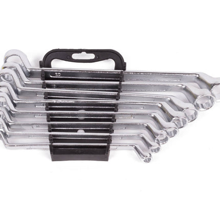 8-delige Ringsleutelset 6-22mm Chroom-Vanadium met Houder